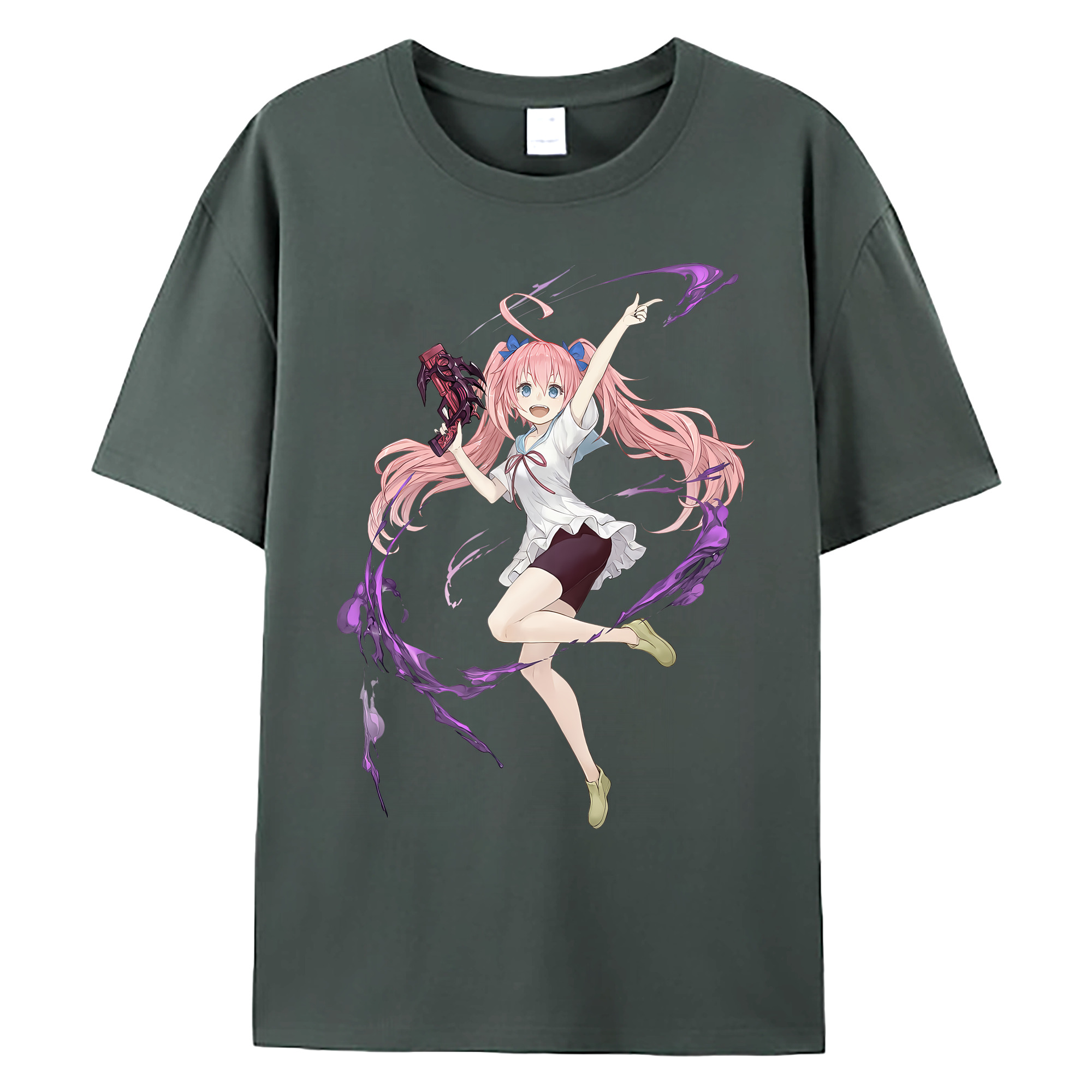 （画像用） 転スラ Regarding Reincarnated to Slime 綿100％ メンズ半袖Tシャツ｜肌触りやわらか＆通気性